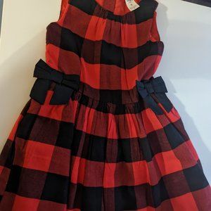 Carter's Red and Black checkered dress